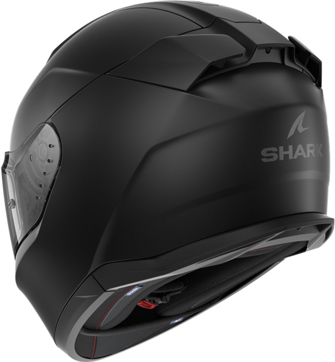 Shark D-Skwal 3 Blank Mat Zwart Mat KMA Integraalhelm - Maat S - Helm – foto 2