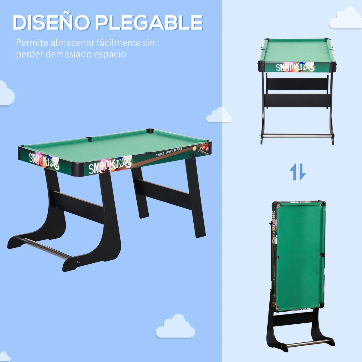 GAMES PLANET tafelvoetbaltafel Leeds in 6 kleuren, tafelvoetbal