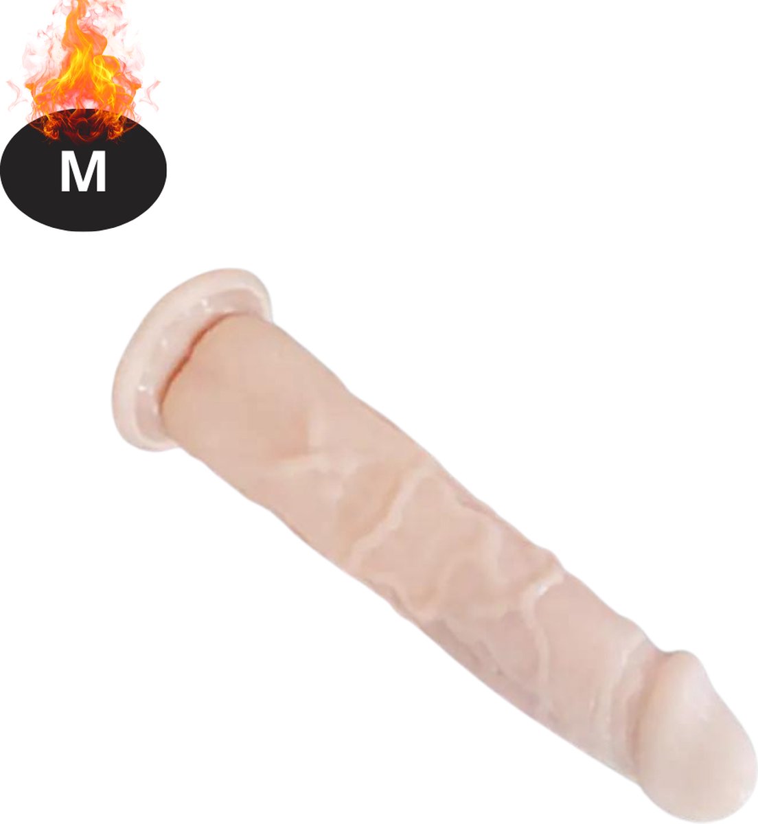 Goedkoopste Bovista Dildo - Anaal - Met Zuignap - Siliconen - Sex Toys - Voor Mannen & Vrouwen - Voor Koppels - Couples - Beige - M