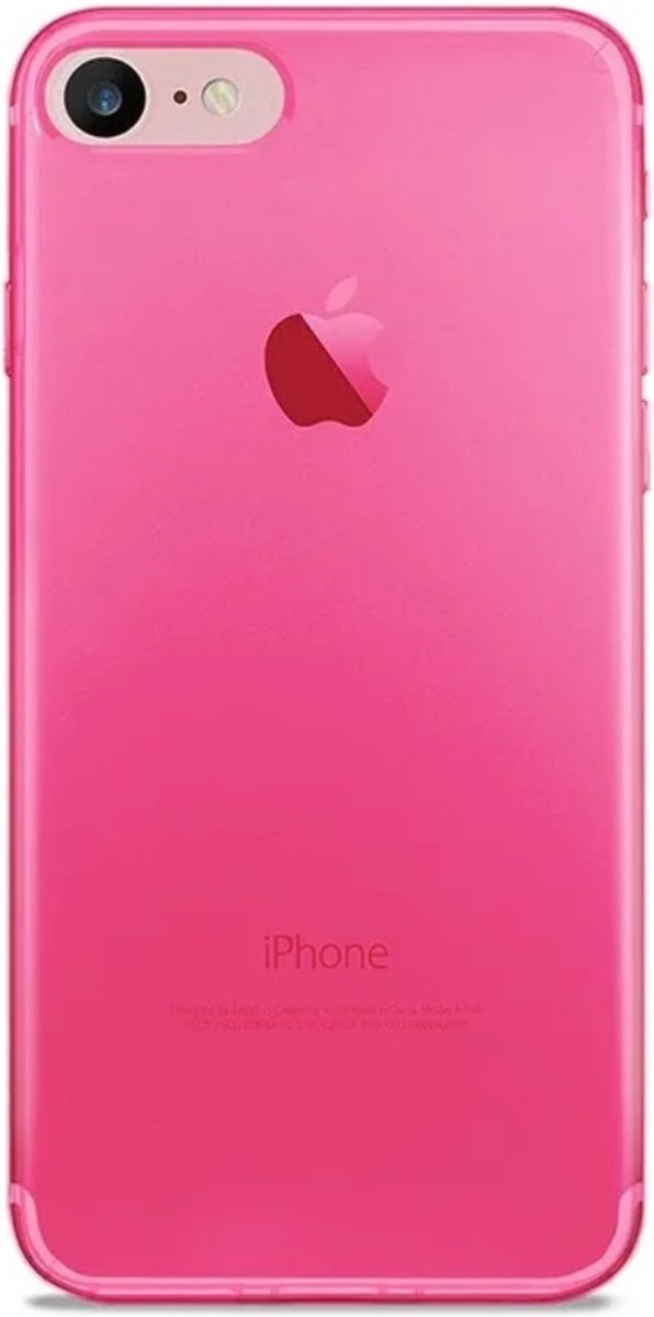 Puro 0.3 Nude Cover Fluo Roze voor Apple iPhone 7/8/SE 2020
