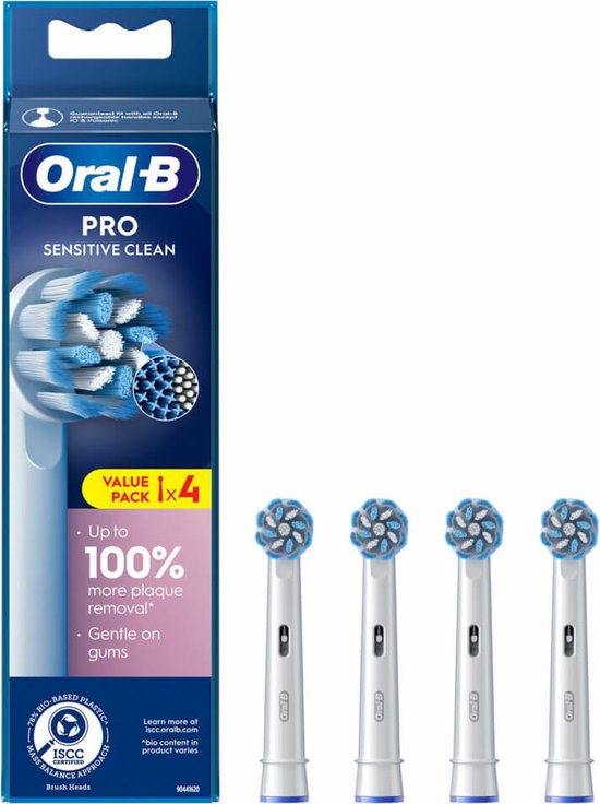 Oral-B Sensitive Clean Pro - Opzetborstels - 4 Stuks