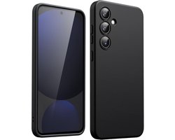 Hoesje geschikt voor Samsung Galaxy S24 FE 5G hoesje Siliconen cover Zwart backcover