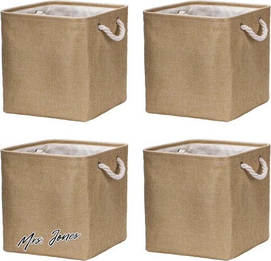 4 Stuks, 32 X 38 X 32 Cm, Grote Vouwdozen, Opbergkubussen Met Handgrepen Stoffen Dozen Opbergdoos Opbergbox Voor Kallax Dozen Slaapkamer Kasten 4 Stuks, 32 X 38 X 32 Cm, Grote Vouwdozen, Opbergkubussen Met Handgrepen Stoffen Dozen Opbergdoos Opbergbox Voor Kallax Dozen Slaapkamer Kasten