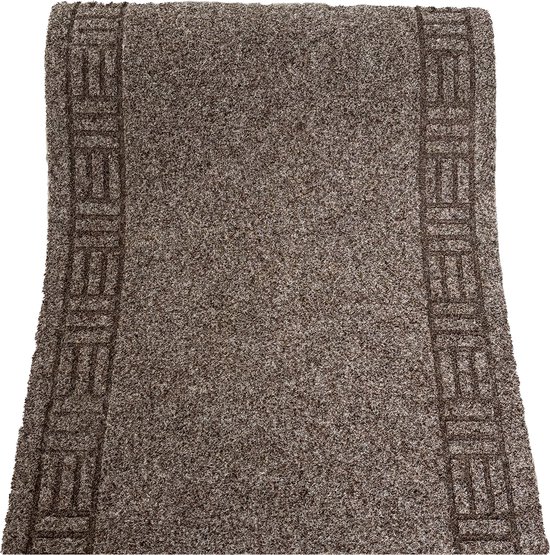 JYG Tapis de Passage - Tapis de Cuisine - 66x200cm - Beige Monaco - 66cm de Large - - Longueurs Variables - antidérapant - Facile d'entretien - Tapis - sur Mesure - Tapis de Hall - Tapis d'entrée - Tapis d'escalier - Tapis de Cuisine - Tapis