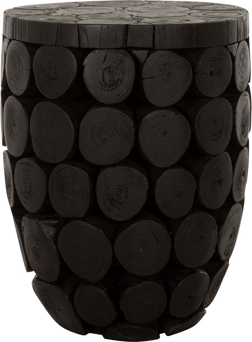 MUST Living Salontafel Cone high rond teakhout - 36x36x46 cm