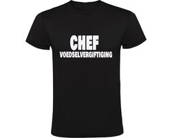 Chef Voedselvergiftiging T-shirt - kok - horeca - keuken - eten - kookles - restaurant - shirt