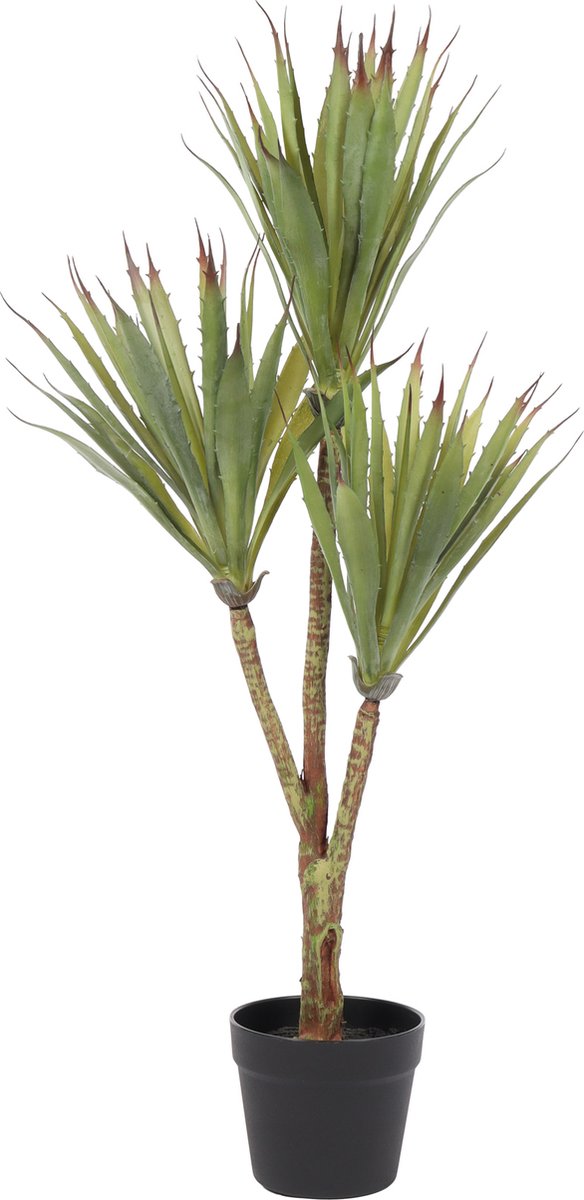Kunst Cactus Vetplant Durban | 90cm - Kunst cactus - Kunst vetplant - Groene Kunstplant -Real touch namaak vetplant cactus