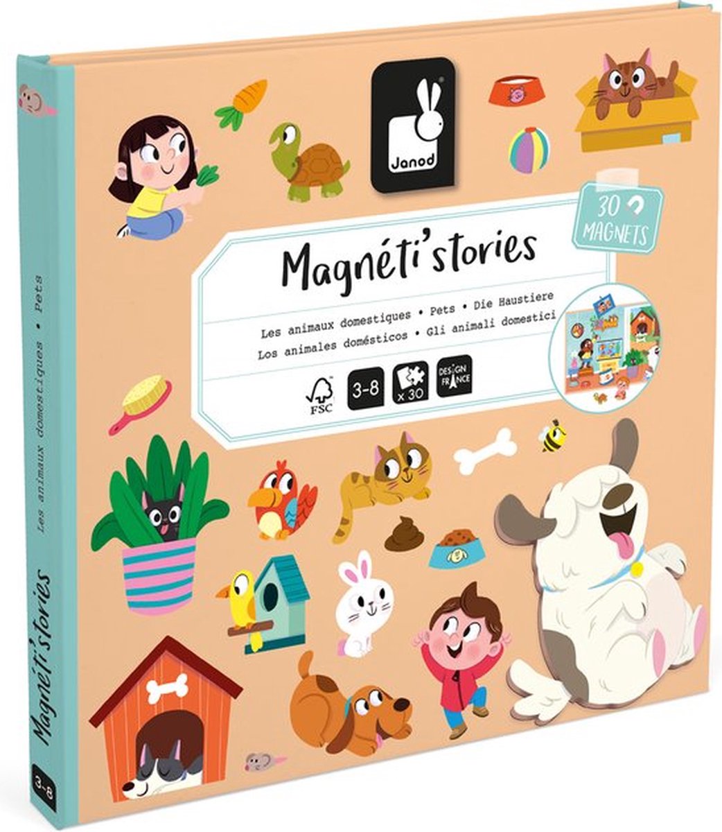 Janod - Magneti Stories - Huisdieren – Educatieve magneetset — afbeelding 11