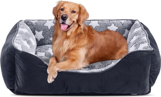 FURTIME Hondenbed, grote hondenmand, wasbaar, hondenmand, antislip