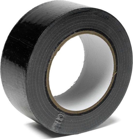 Duct tape zwart 48mm x 50m 24 rollen