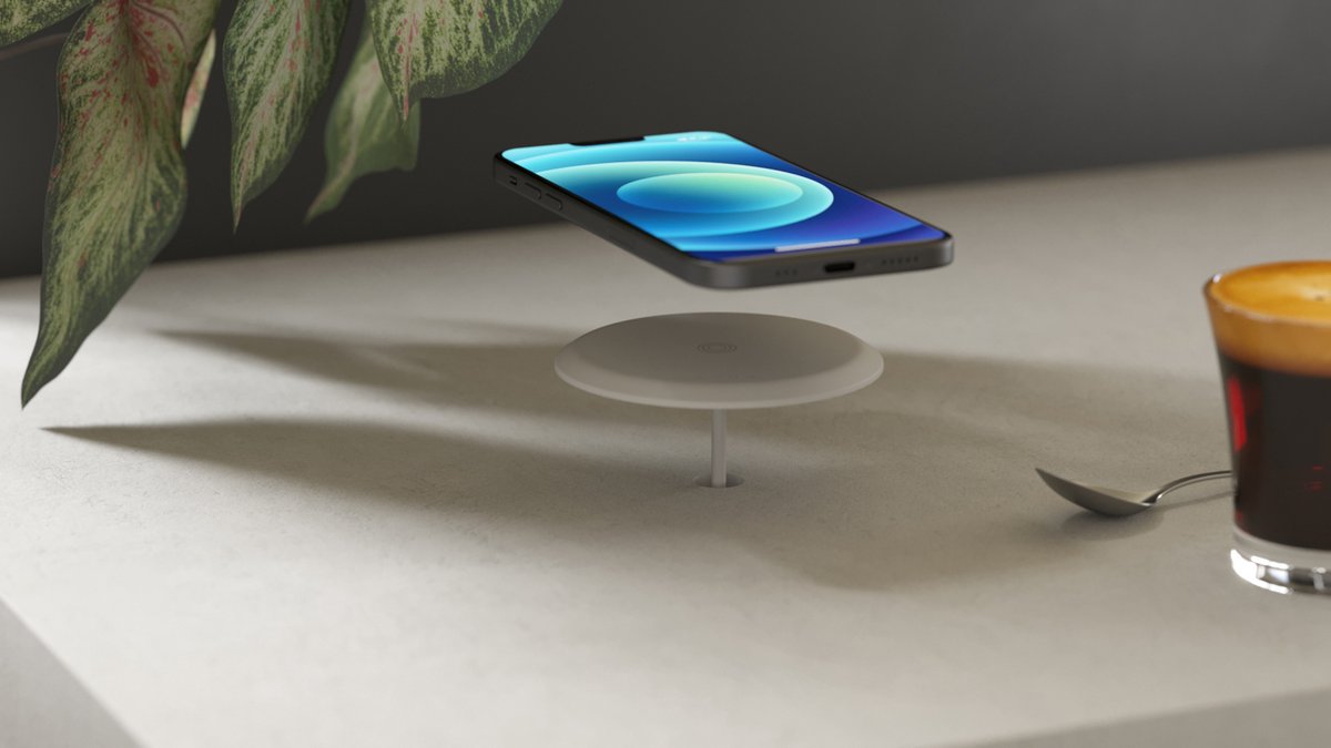 Zens Built-In Wireless Charger 1× Qi 15 W inbouw draadloze lader bureau tafel Wit — cadeau in Cadeau-ideeën - foto 5