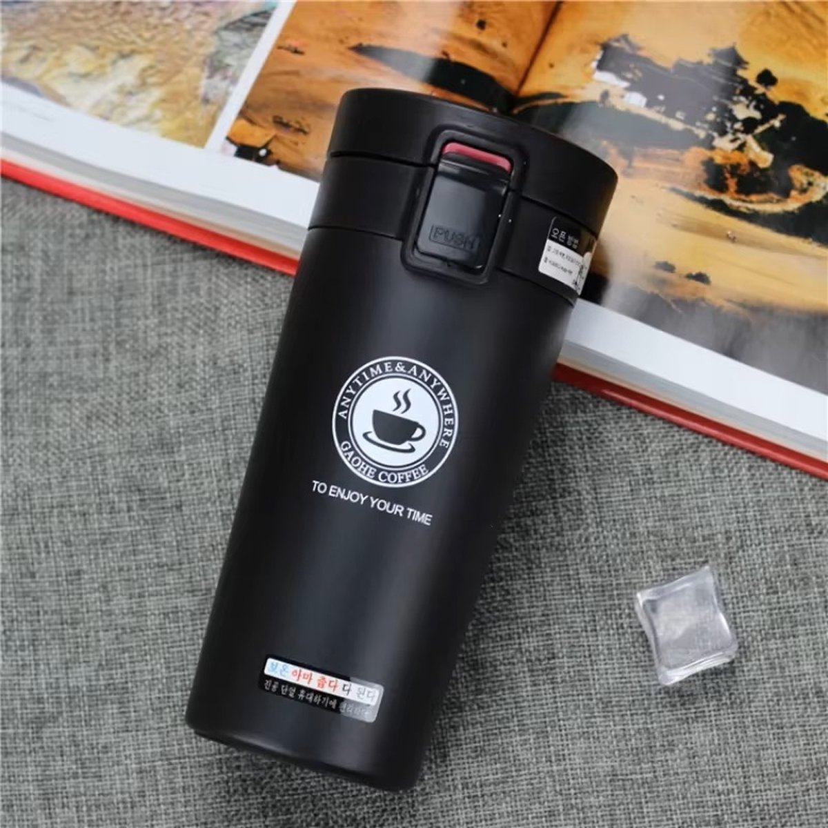 Thermosbeker 500ml - Dubbelwandig 304 RVS, Lekvrije Geïsoleerde Koffie & Thee Mok, Duurzame Hot & Cold Waterfles — cadeau in Koken & Dineren - foto 7