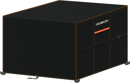 Afdekking voor tuinmeubelen, waterdicht, winddicht, uv-bestendig, zware belasting 420D Oxford-weefsel, beschermhoes voor tuintafel, zitgroep, sets bankafdekking, tuinmeubelen, rechthoekig, 280 x 100 x