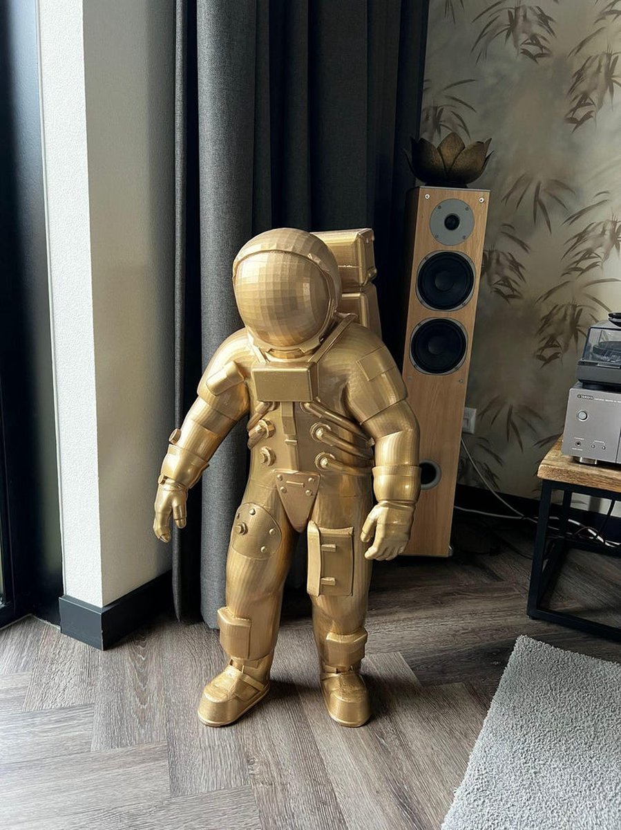 3 Stuks Astronautenfiguur, Astronaut Beeldje, Spaceman Beeldjes Model, voor Verjaardag Ruimte Thema Feest Geschenken, Huis, Woonkamer, Kantoor, Kinderkamer (Azul Cielo Estrellado