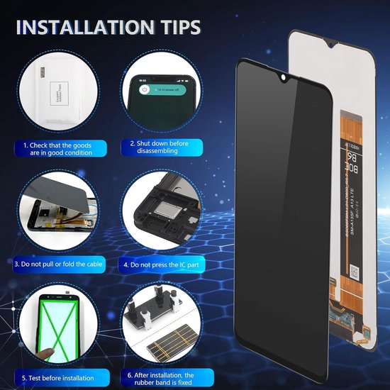 RongZy für Xiaomi Redmi 12C LCD Bildschirmersatz für