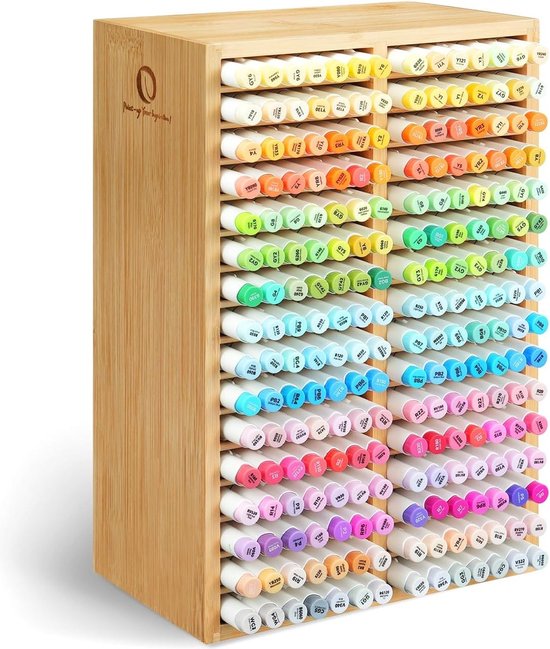 Ohuhu Bamboo Marker Organizer - pour 224 marqueurs (sans marqueurs)