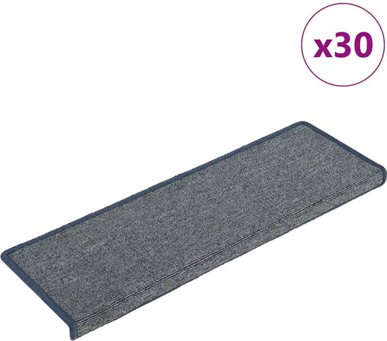 vidaXL Trapmatten 15 st 65x21x4 cm Donkerbeige Rechthoekige Rand