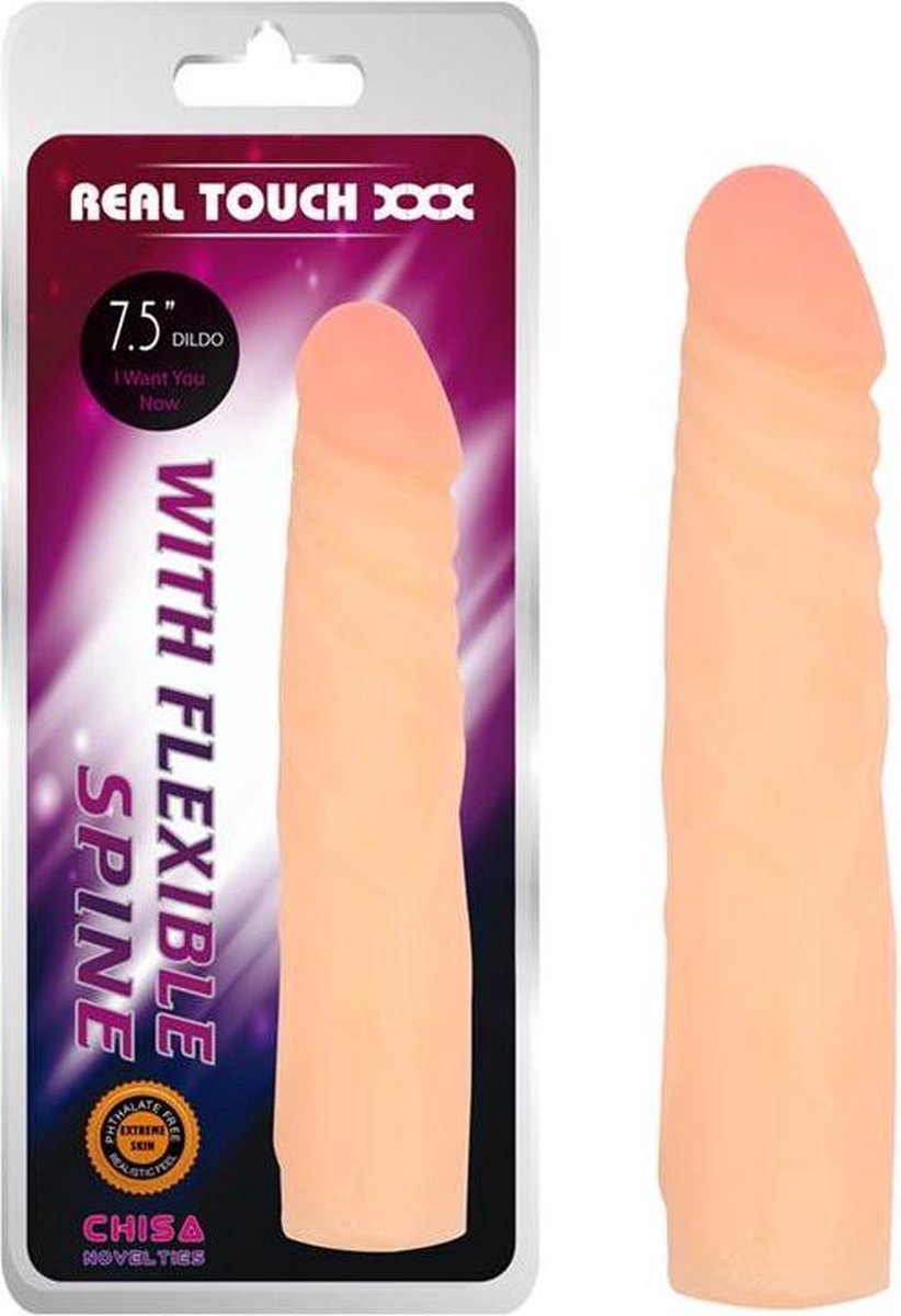 Goedkoopste Chisa - Buigbare Cyberskin Dildo - 17 cm - Lichte Huidskleur