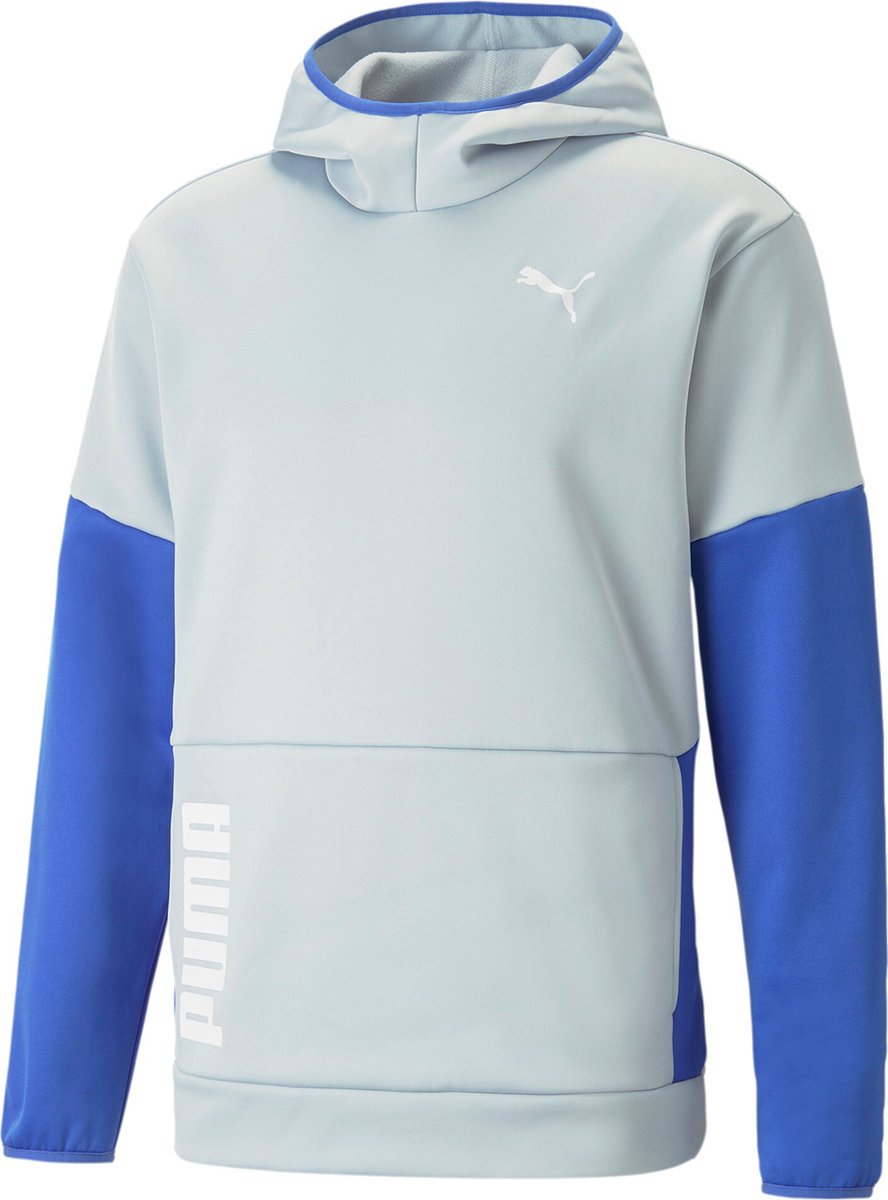PUMA Train all Day PwrFleece Hoody heren sweatshirt met capuchon 522340 80 Grijs