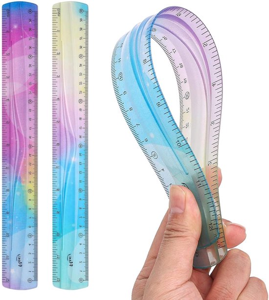sourcing map 2 stks Flexibele Curve Liniaal 750 (30 mm sourcing map 2 stks Flexibele Curve Liniaal 750 (30 mm