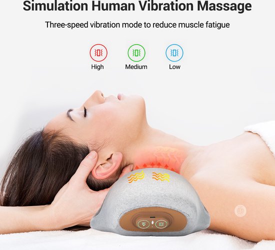 WizBay Premium Select Nek Massage Kussen met Warmtefunctie - WizBay Premium Select - €69,95