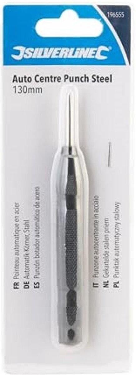 Punzone Centro Automatico Silverline 196555 - Acciaio Temprato, Lunghezza 130 Mm - Foto 6
