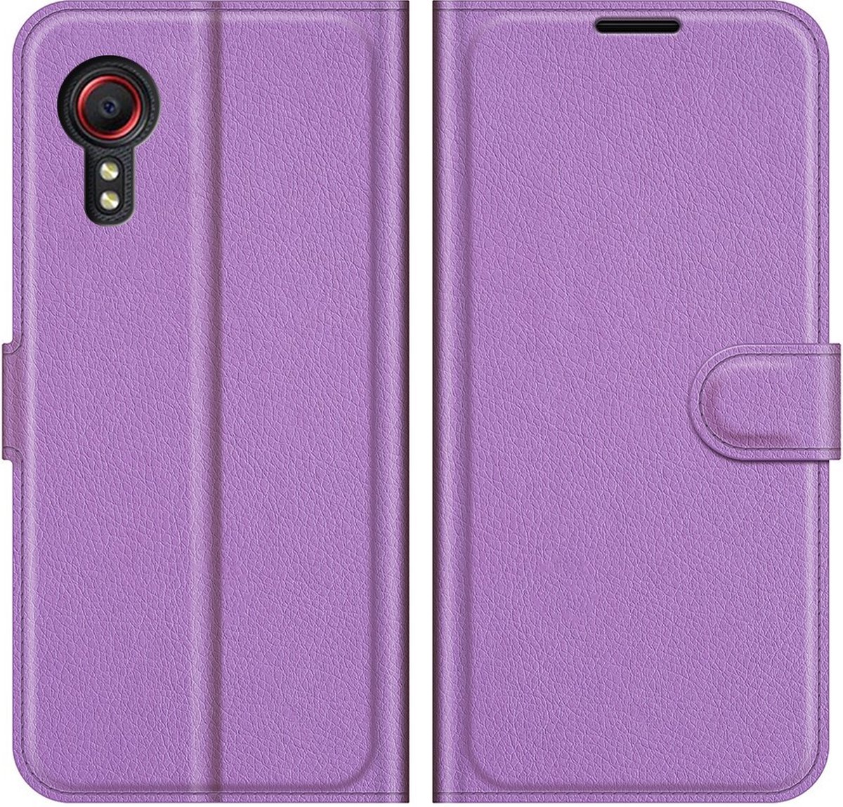 Coverup Hoesje - Geschikt voor Samsung Galaxy Xcover 5 Hoesje - Coverup Book Case - Paars