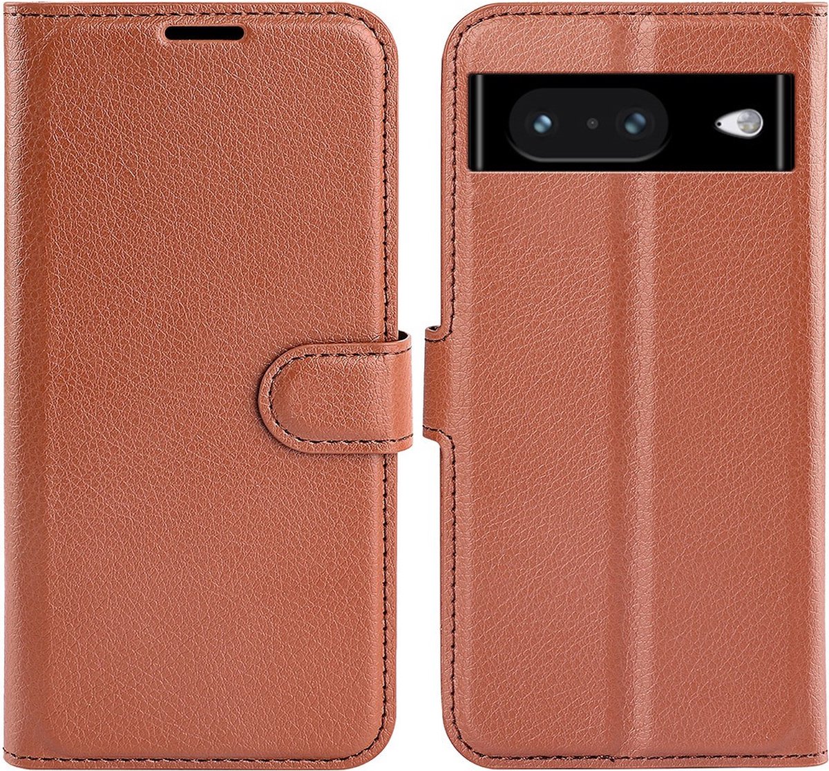 Coverup Hoesje - Geschikt voor Google Pixel 8 Hoesje - Coverup Book Case - Bruin