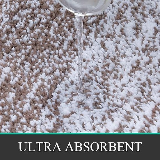 Pauwer Ultra Zachte Badkamer Mat Sets 3 Stuk Grijs Luxe Antislip Absorberende Bad en Toilet Mat Set Machine Wasbaar Bad Vloer Tapijt Douche Tapijt