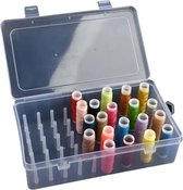 BukkitBow – Boîte de rangement de Luxe pour fil à coudre – Convient pour 42 canettes – Organisateur de haute qualité pour fournitures de couture
