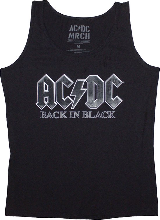 AC/DC - Back In Black Mouwloze top - M - Zwart | bol