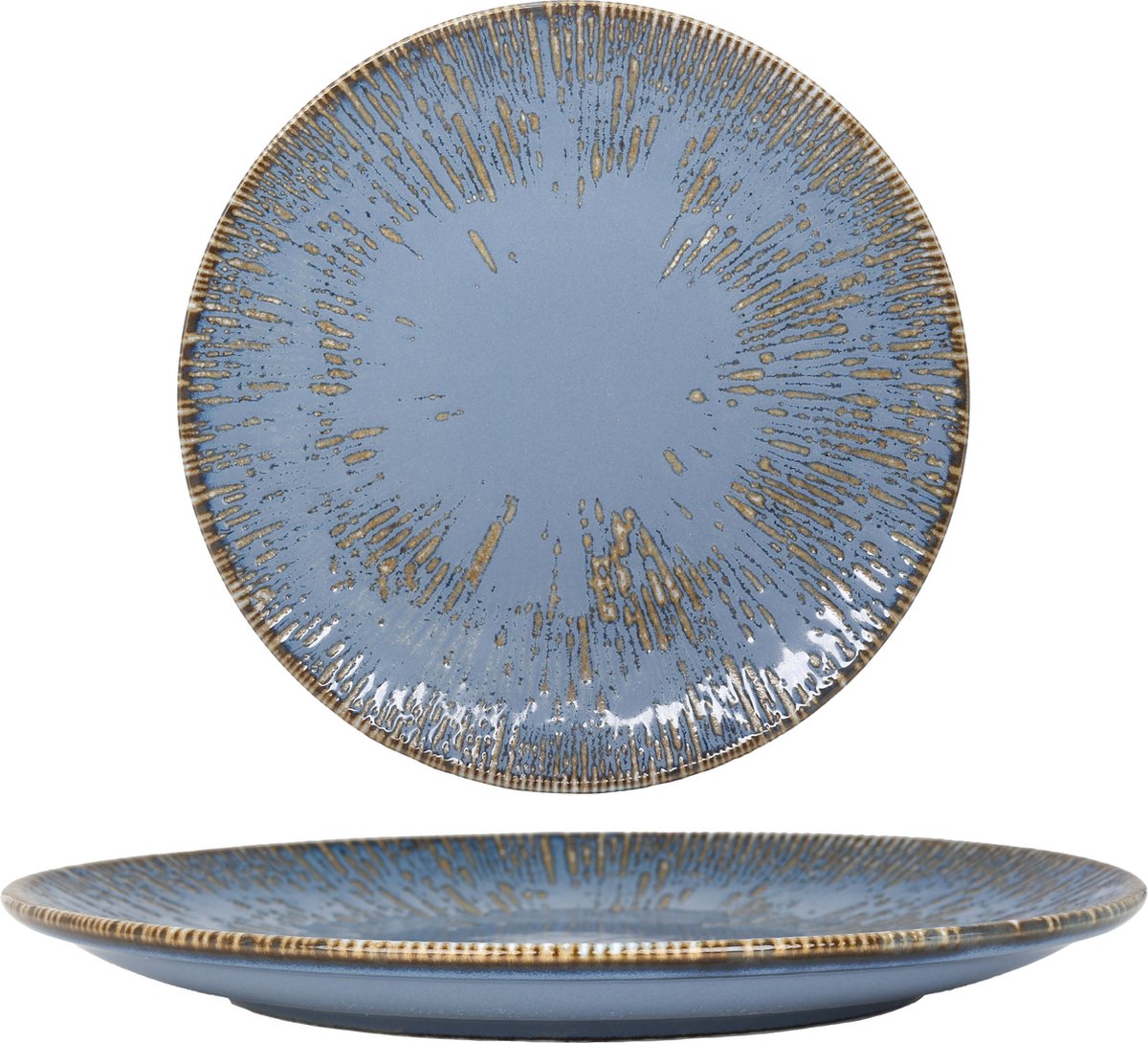 Bonna Dinerbord - Sky Snell - Porselein - 27 cm - set van 6