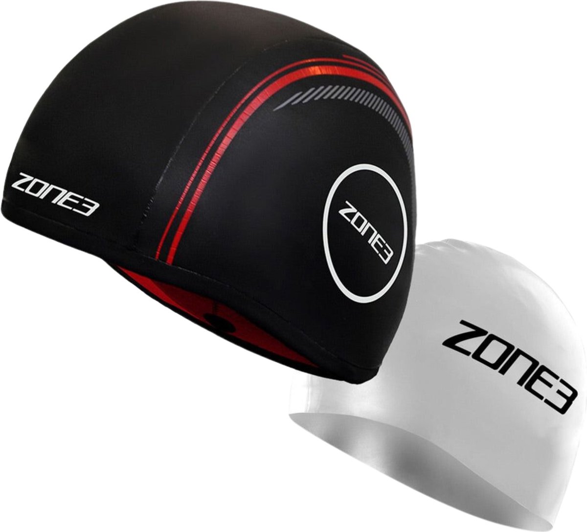 Zone3 Neopreen Strapless Badmuts Na18ussc108 - Zwart/rood