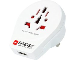 Câble USB Skross USB 2.0 Prise USB-A 1,20 m Wit Rond SKCA0004A-MFI120CN