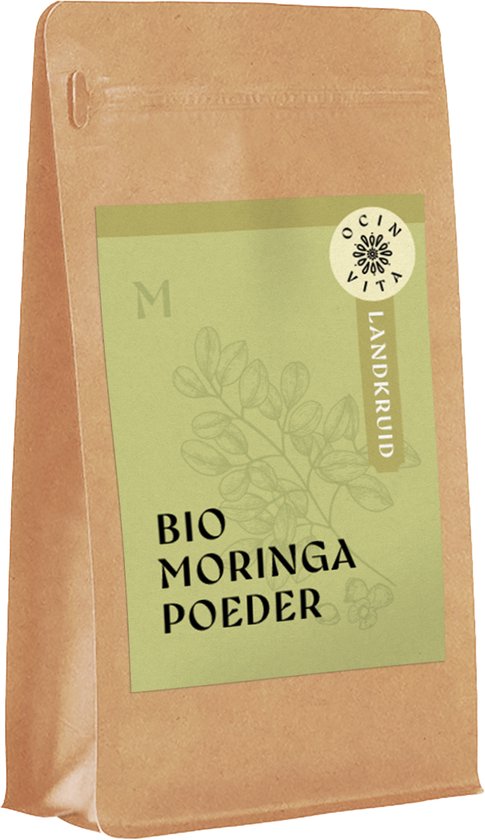Khla - Moringa Bio En Poudre - Sachet 250g - Moringa Moulu Du Sri Lanka - Complément Alimentaire Naturel Antioxydant - Ingrédient Cuisine Smoothies, Soupes - Épice D'Asie