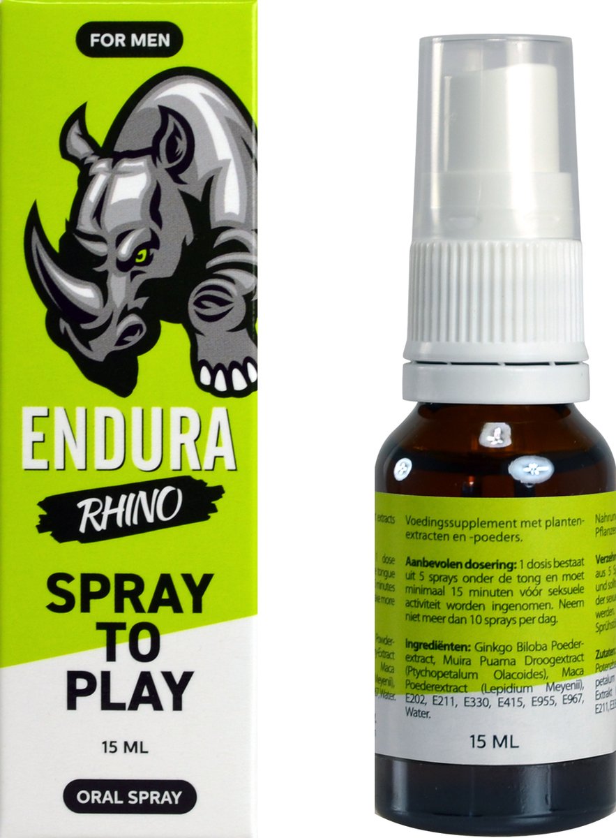 Goedkoopste Endura Rhino Oral Spray kan gemakkelijk oraal worden ingenomen om sneller in een seksuele stemming te komen.