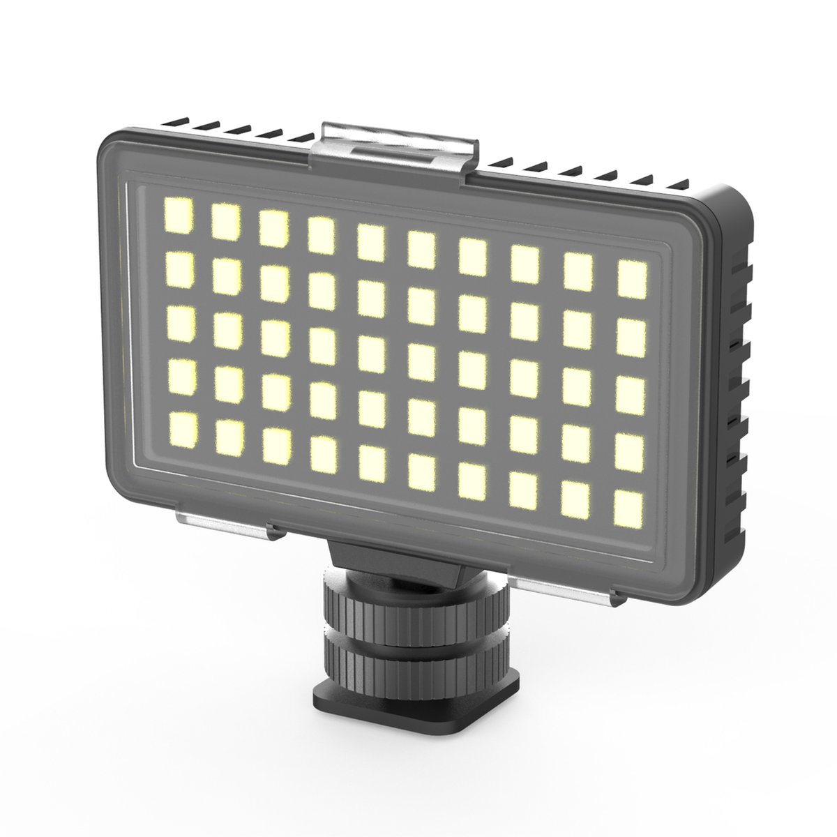 DigiPower "InstaFame" Video LED Light DP-VL50 | 50 LED - 3 intensiteit modi, Cold Shou Mount, 3x kleurenfilter, Smartphone houder