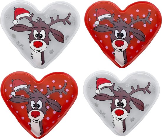 MIK Funshopping Handwarmers, Warmtezakjes, Herbruikbare Warmtepads Voor Koude Dagen En Onderweg Warmteknikkussens Met Leuke Motieven Set Van 4 Schattige Pinguins 692511886