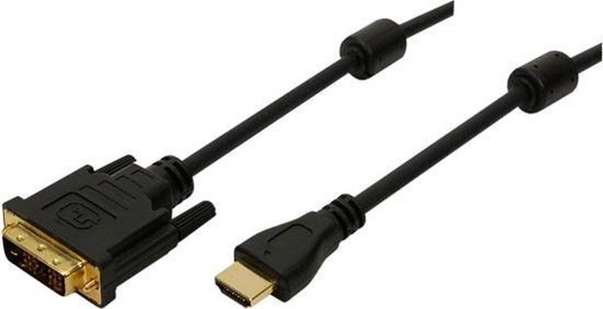 LogiLink HDMI>DVI-D 5m Zwart