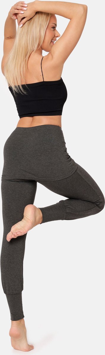 Bellivalini Dames Yogabroek - Sport - Vrijetijdsbroek - Lang - Viscose - Sportbroek - BLV-BLV50-275-YPS - Donker melange - S van Bellivalini — afbeelding 3