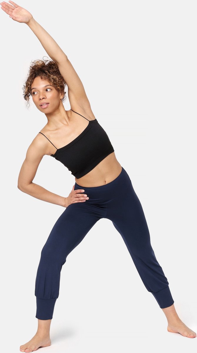 Bellivalini Dames Yogabroek - Sport - Vrijetijdsbroek - Lang - Viscose - Sportbroek - BLV-BLV50-283-YP - Donkerblauw - XXL van Bellivalini — afbeelding 4