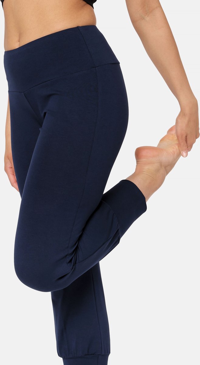 Bellivalini Dames Yogabroek - Sport - Vrijetijdsbroek - Lang - Viscose - Sportbroek - BLV-BLV50-283-YP - Donkerblauw - XL van Bellivalini — afbeelding 5