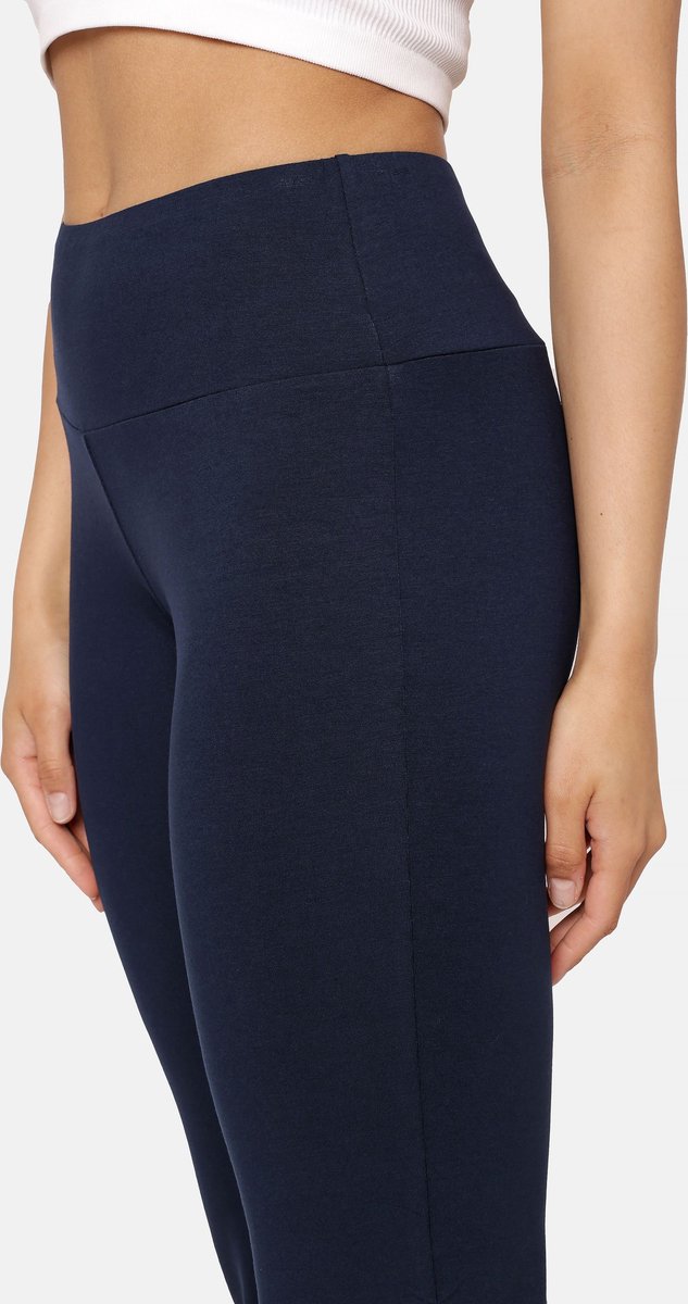 Bellivalini Dames Yogabroek - Sportbroek - Vrijetijdsbroek - Lang - Viscose - Sport - BLV-BLV50-278-YP - Donkerblauw - XS — afbeelding 2