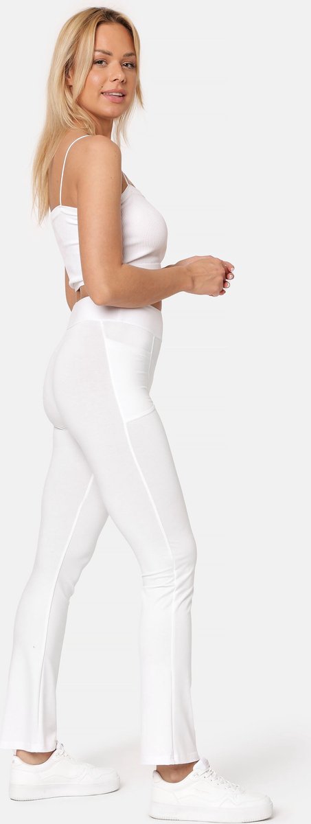 Bellivalini Dames Yogabroek - Sport - Vrijetijdsbroek - Lang - Viscose - Sportbroek - BLV-BLV50-282-YPF - Wit - S van Bellivalini — afbeelding 3