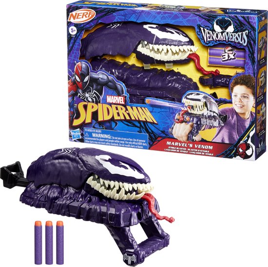 Marvel Spider-Man VenomVersus Marvel's Venom Strike - Speelgoedblaster - Nerf - Rollenspelspeelgoed - Verkleedaccessoire