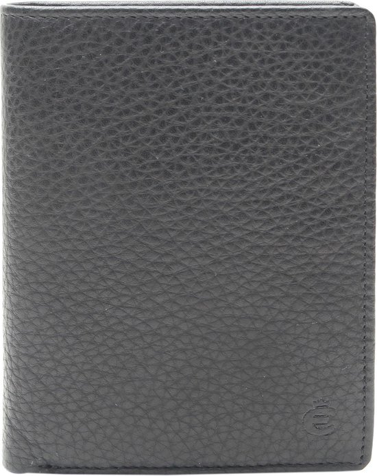 Esquire Geldbörse 22214900 – Schwarz, 10,5x8,5 Cm, Schlanke Herren-Brieftasche