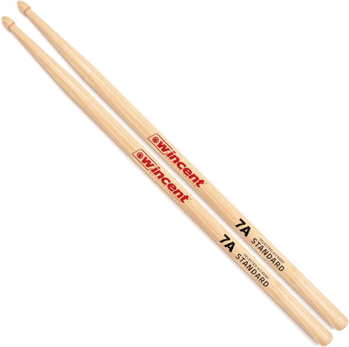 Drumstokken - Wincent W-7A - Select Series - 7A - American hickory - 395 x 13,6mm - Acorn tip - Paar