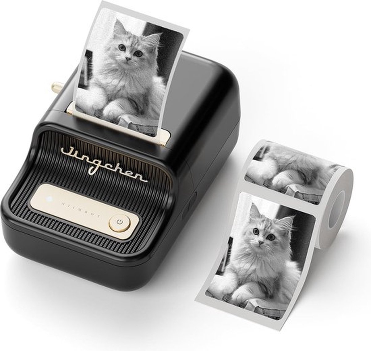 Labelmaker - Labelprinter - Draadloze printer - Bluetooth - Labelwriter - Lettertang - Etiketten - Inclusief Labelrol