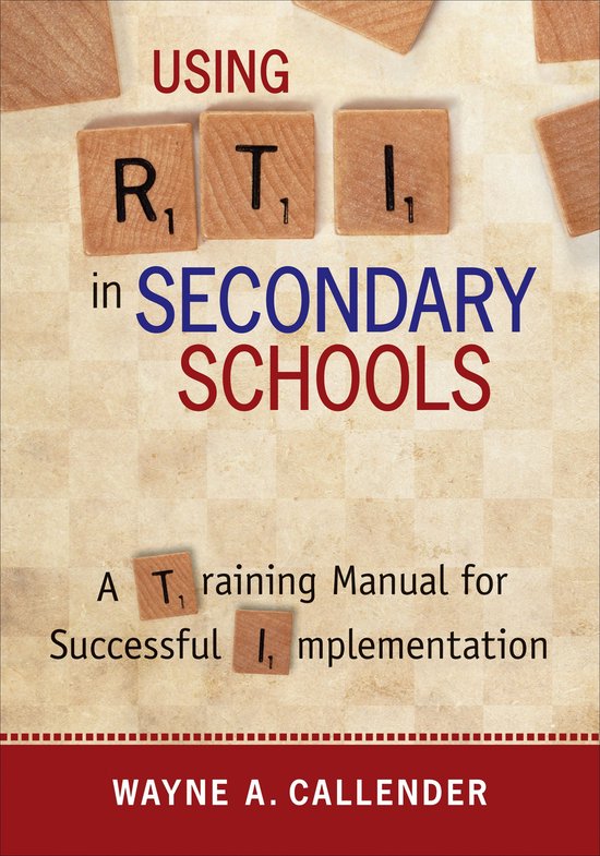 Using RTI in Secondary Schools - cover