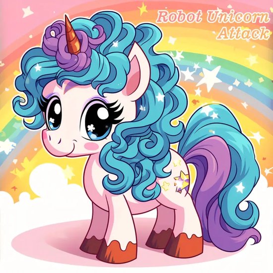Unicorn Kleurboek – Kleurboek Eenhoorns – Magische Kleurplaten – Eenhoorn Illustraties – Regenbogen en Kastelen – Rainbow Unicorns – 20x20cm – 20 Tekeningen